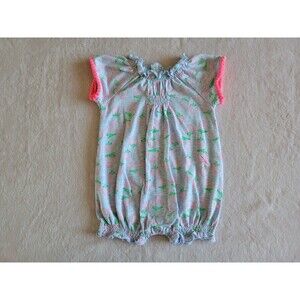 Fashionable Grey Baby Bodysuit  Size 6 Months